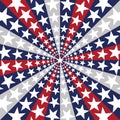 American flag sunburst art texture stars stripes