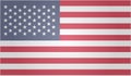 American Flag. Symbol of USA. Vector illustration. EPS 10 Royalty Free Stock Photo