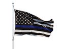 An American flag symbolic of support for law enforcement,usa flag Royalty Free Stock Photo