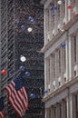 American flag at Tickertape Parade, NY Royalty Free Stock Photo