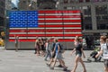 American Flag in Times Square