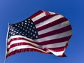 American Flag Unfurled fills the frame with red white and blue stars and stripes