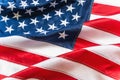 American Flag or United States of America national flag background, close up Royalty Free Stock Photo