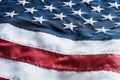 American Flag or United States of America national flag background, close up Royalty Free Stock Photo