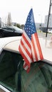 American flag of USA on roof Made Cars Sale