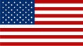 American flag vector icon. vector illustration Royalty Free Stock Photo