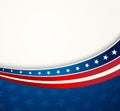 American Flag, Vector patriotic background Royalty Free Stock Photo