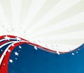 American Flag, Vector patriotic background Royalty Free Stock Photo