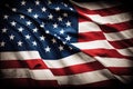 American Flag Wave Close Up for Memorial Day or 4th of July Royalty Free Stock Photo