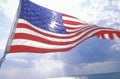 American flag waving Royalty Free Stock Photo