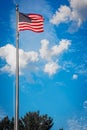 American Flag Waving Royalty Free Stock Photo