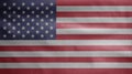 American flag waving in the wind. Close up of USA banner blowing soft silk Royalty Free Stock Photo