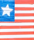 American Flag Wood Painted Background