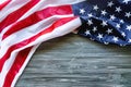 American Flag On Wooden Background For Martin Luther King Day Anniversary