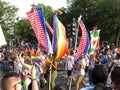 American Flags at the Capital Pride Parade in Washington DC