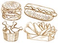 American food set