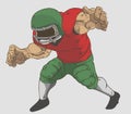 American Foot Ball Player Vector design