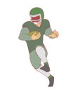 American Foot Ball Player Vector design