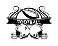 American football badge Royalty Free Stock Photo