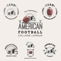 American Football badges logos and labels for any
