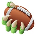 American Football Ball Claw Monster Animal Hand Royalty Free Stock Photo