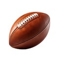 american football ball close up on a white transparent background
