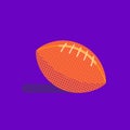 American football ball hand drawn icon Royalty Free Stock Photo