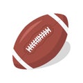 American football ball icon. Rugby logo design