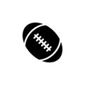American football ball icon. Rugby symbol