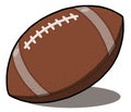 American football ball illustration isolate on white background