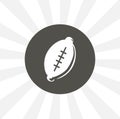 American football ball isolated icon. sport design element Royalty Free Stock Photo