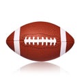 American Football Ball isolated Royalty Free Stock Photo