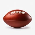 American Football Ball Isolated on White Background. Generative ai