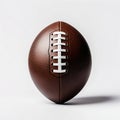 American Football Ball Isolated on White Background. Generative ai