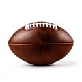 American Football Ball Isolated on White Background. Generative ai