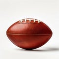 American Football Ball Isolated on White Background. Generative ai