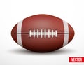 American Football ball isolated on a white background Royalty Free Stock Photo