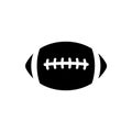 American football ball simple icon vector design Royalty Free Stock Photo