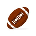 American football ball vector icon. Football ball in flat design. Sport concept. Vector illustration Royalty Free Stock Photo