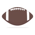 American football ball vector icon. Sport equipment concept illustration. Rugby ball realistic style design, designed Royalty Free Stock Photo