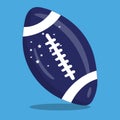 american football blue ball 01