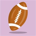 american football bronw ball14 Royalty Free Stock Photo