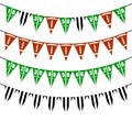 American football bunting flags party decoration Royalty Free Stock Photo