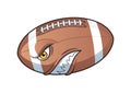 American football cartoon ball