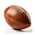 American football classic ball pigskin on white background