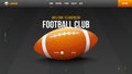American football club hero shot design. Royalty Free Stock Photo