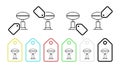 American football cup vector icon in tag set illustration for ui and ux, website or mobile application cooking street Royalty Free Stock Photo