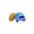 American football 3D icon