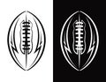 American Football Emblem Icon Illustration Royalty Free Stock Photo