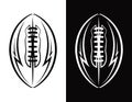 American Football Emblem Icon Illustration